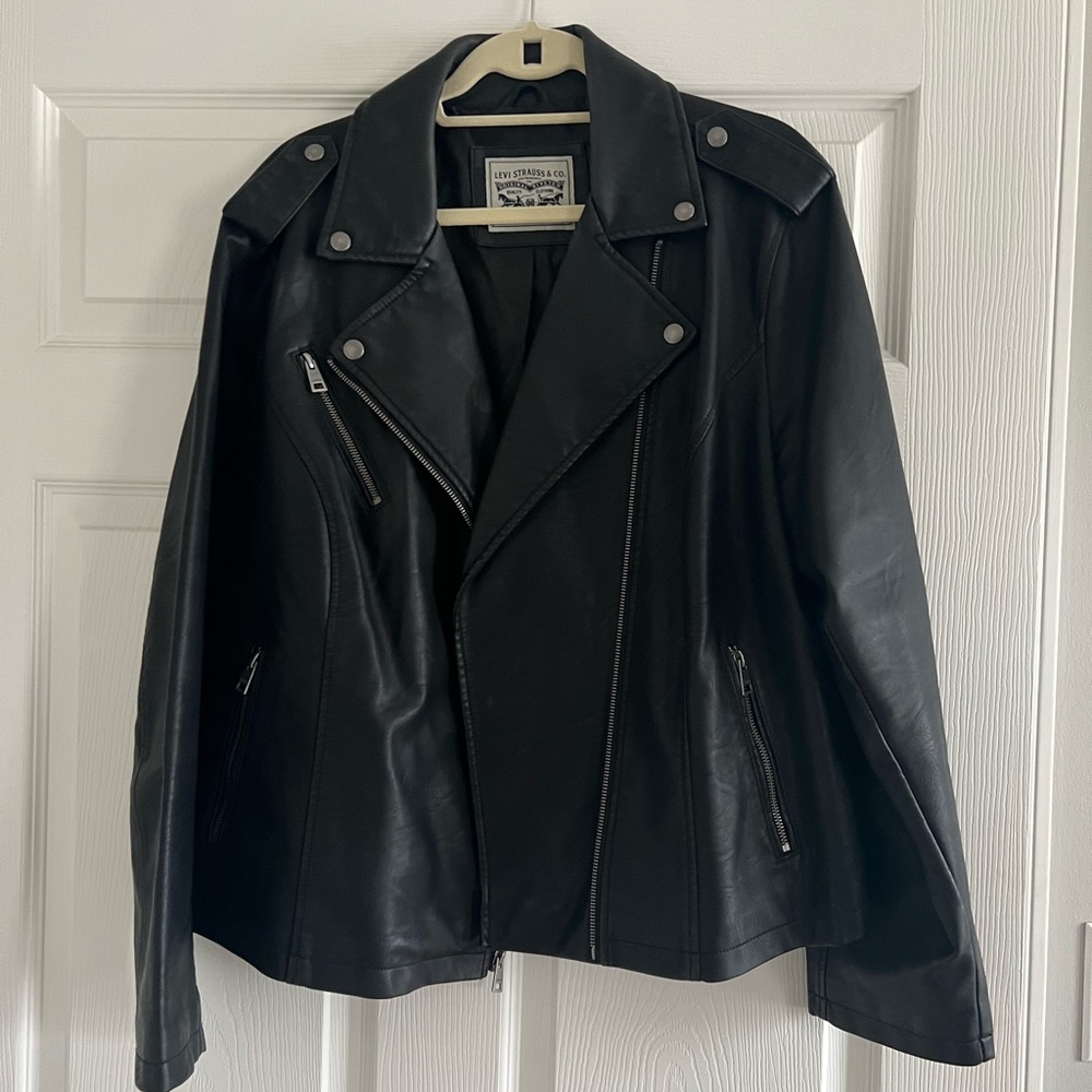 Levi’s faux leather moto jacket